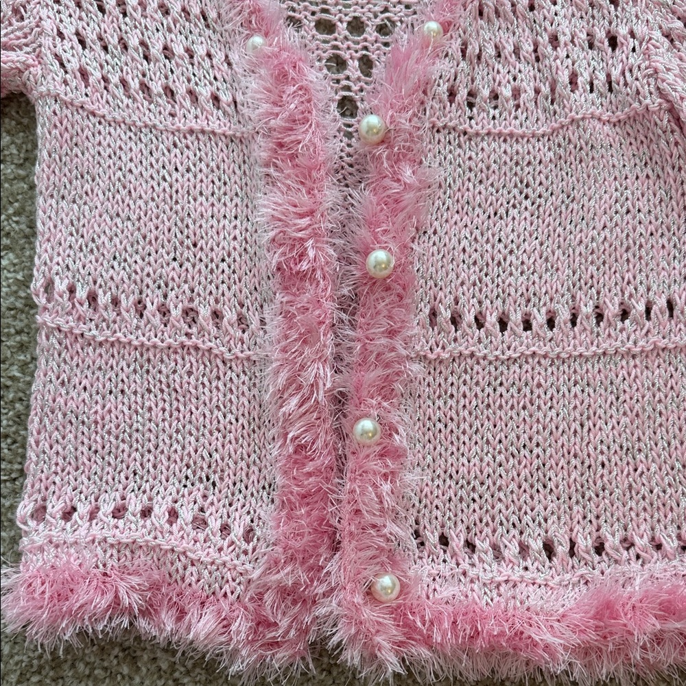 Pink Knit Sweater and skirt - Picture 4 of 5